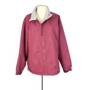 Cabelas womens outerwear Coat size XL rose colored fleece lined Pink jacket